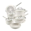 Kitchenaid Hard Anodized 10-pc. Cookware Set In White