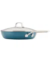 Kitchenaid Hard-anodized 12.25in Agave Ceramic Induction Skillet In Blue