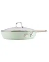 Kitchenaid Hard-anodized 12.25in Ceramic Induction Skillet In Green