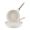 Kitchenaid Hard Anodized 2-pc. Frying Pan Set In White