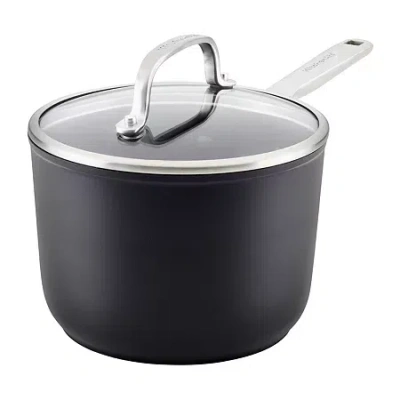 Kitchenaid Hard Anodized 2-qt. Non-stick Sauce Pan In Black