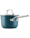Kitchenaid Hard-anodized 2qt Ceramic Induction Saucepan In Blue