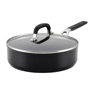 Kitchenaid Hard Anodized 3-qt. Non-stick Saute Pan In Black