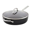 Kitchenaid Hard Anodized 5-qt. Covered Saute Pan In Black