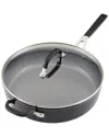 Kitchenaid Hard Anodized 5qt Nonstick Sauté Pan With Lid In Gray