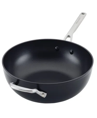 KITCHENAID HARD-ANODIZED ALUMINIUM 12.25" INDUCTION NON-STICK WOK WITH HELPER HANDLE