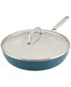 Kitchenaid Hard-anodized Ceramic Induction 12.5" Skillet With Lid