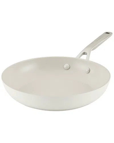 Kitchenaid Hard Anodized Ceramic Nonstick 10in Frying Pan In White