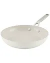 Kitchenaid Hard Anodized Ceramic Nonstick 10in Frying Pan In White