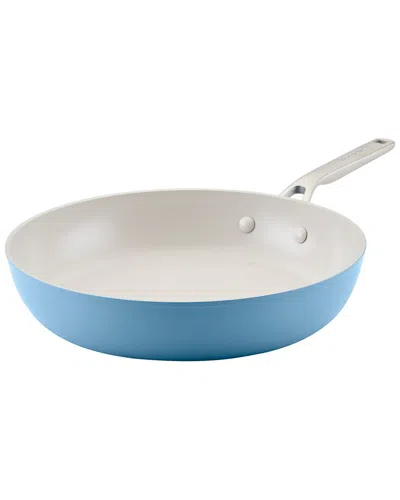 Kitchenaid Hard Anodized Ceramic Nonstick Frying Pan In Blue
