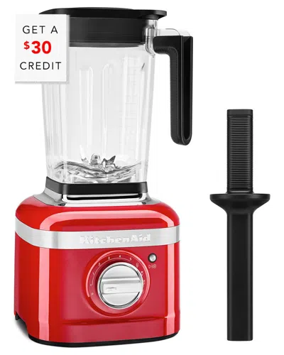 KITCHENAID KITCHENAID K400 RED VARIABLE SPEED BLENDER WITH TAMPER WITH $30 CREDIT