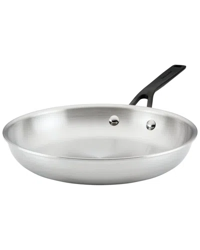 Kitchenaid 5-ply Clad Stainless Steel Induction 10in Frying Pan In Silver