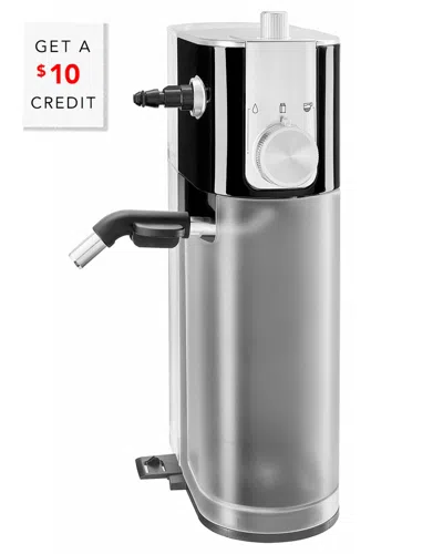 Kitchenaid Metal Automatic Black Milk Frother Attachment For Espresso Machine With $10 Credit