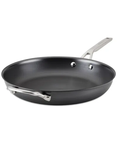 Kitchenaid Nitro 12" Carbon Steel Helper-handle Skillet In Black
