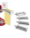 Kitchenaid Pasta Deluxe Set With $30 Credit In Silver