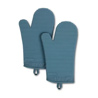 Kitchenaid Patriotic Plaid 2-pc. Oven Set Mitt In Blue