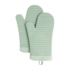 Kitchenaid Ribbed Silicone 2-pc. Oven Mitt Set In Green