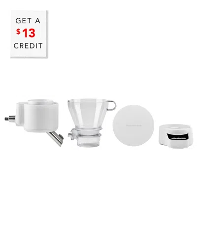 Kitchenaid Sifter + Scale Attachment For Stand Mixers With $13 Credit In White