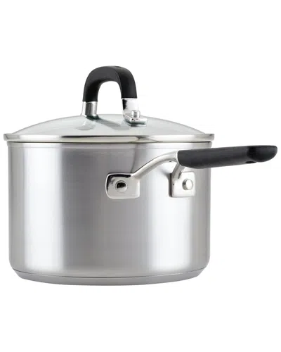Kitchenaid Stainless Steel 3qt Induction Saucepan In Silver
