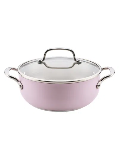 Kitchenaid Stainless Steel 4-quart Casserole With Lid In Purple