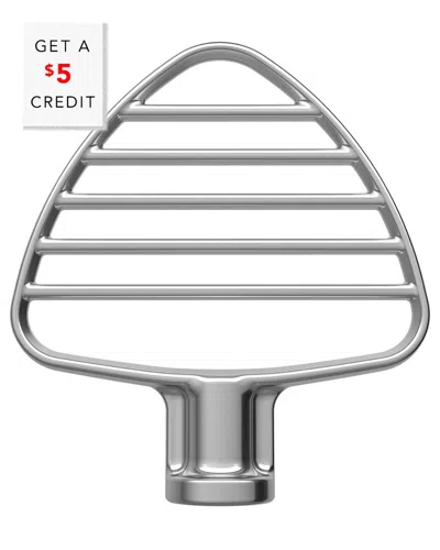 Kitchenaid Stainless Steel Pastry Beater For Tilt Head Stand Mixers With $5 Credit