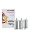 Kitchenaid Three-piece Pasta Roller And Cutter Set In Metallic