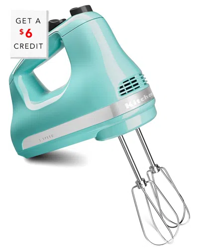 KITCHENAID KITCHENAID ULTRA POWER 5-SPEED AQUA HAND MIXER WITH $6 CREDIT
