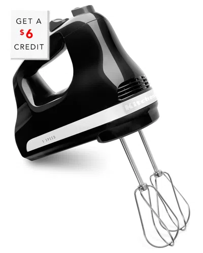 KITCHENAID KITCHENAID ULTRA POWER 5-SPEED ONYX BLACK HAND MIXER WITH $6 CREDIT