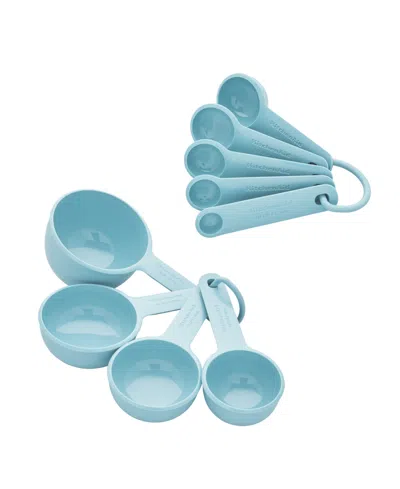 Kitchenaid Universal 9-piece Measuring Cups And Spoons In Mineral Water