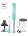 Kitchenaid Variable Speed Aqua Hand Immersion Blender With $11 Credit In Multi