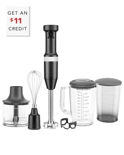 Kitchenaid Variable Speed Black Hand Immersion Blender With $11 Credit