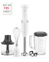 Kitchenaid Variable Speed White Hand Immersion Blender With $11 Credit In White