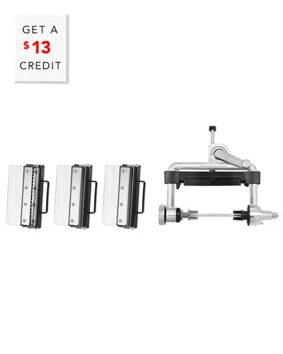 Kitchenaid Vegetable Sheet Cutter Attachment With Noodle Blade With $13 Credit In Grey