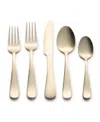 Kitchinox Alton Bay Gold Satin 45-pc. Flatware Set, Service For 8 In Gold