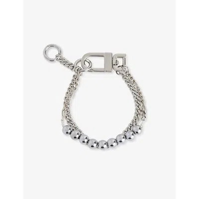 Kitesy Martin Studio Womens  Le Balance Hematite-bead Silver-plated Brass Bracelet In Silver/blue