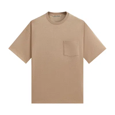 Pre-owned Kith 101 For Auralee Luster Plaiting Tee 'almond Heather' | Tan | Men's Size S In Brown