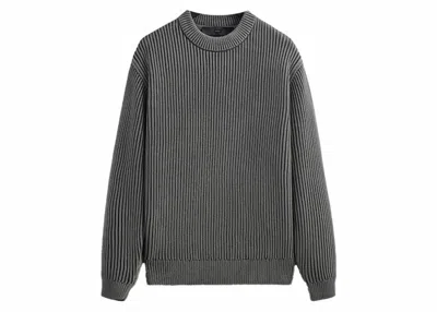 Pre-owned Kith 101 Garment Dyed Meyer Knit Crewneck Sweatshirt In Machine