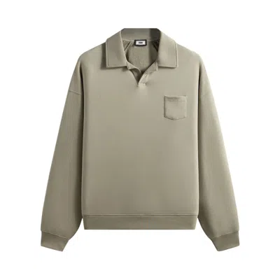 Pre-owned Kith 101 Micro Terry Nelson Rugby 'haze' | Tan | Men's Size Xl In Brown