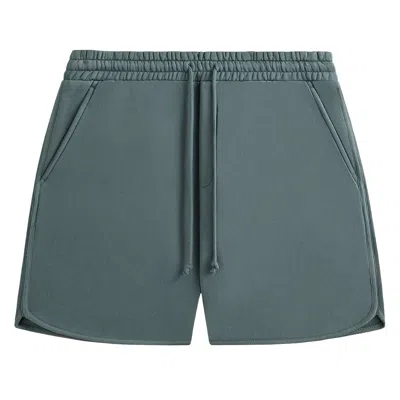 Pre-owned Kith 101 Plush Back Jordan Short 'reef' | Grey | Men's Size S