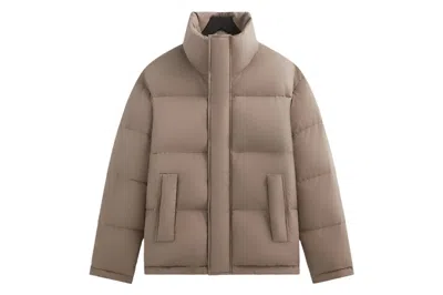 Pre-owned Kith 101 X Auralee Finx Polyester Chambray Down Coat Moon Rock