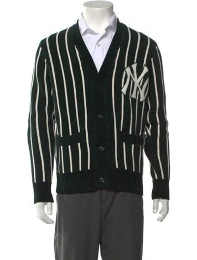 Pre-owned Kith 2021 Striped Cardigan In Green