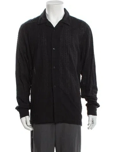 Pre-owned Kith 2022 Long Sleeve Dress Shirt In Black