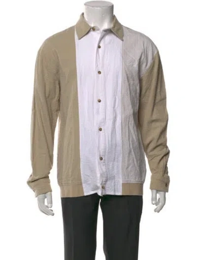 Pre-owned Kith 2023 Colorblock Pattern Shirt In Neutral