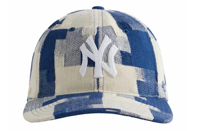 Pre-owned Kith 47 New York Yankees Jumbo Houndstooth Cap Cyanotype