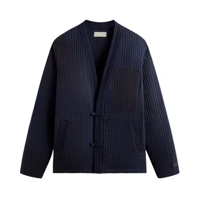 Pre-owned Kith Abbott Quilted Gi Jacket 'ink' In Blue