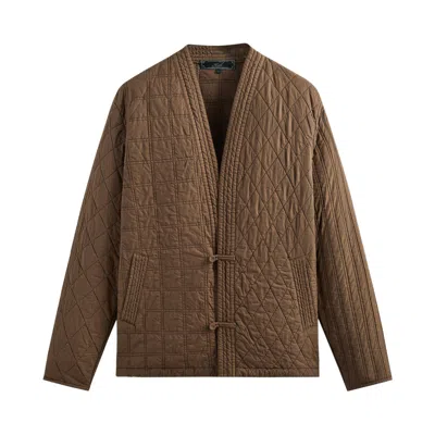 Pre-owned Kith Abbott Quilted Gi Jacket 'permanent' In Brown