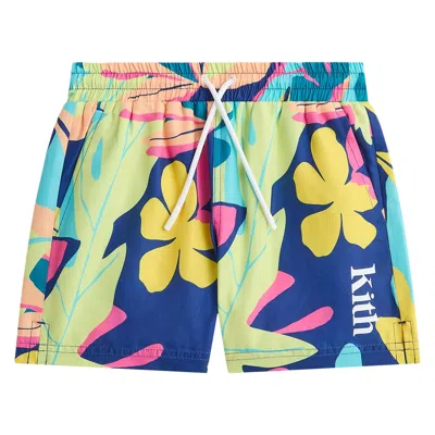 Pre-owned Kith Abstract Tropical Kai Swim Trunk 'multi' | Multi-color | Kid's Size Xl In Multicolor