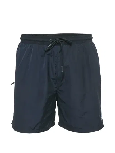 Pre-owned Kith Adjustable-waist Shorts In Blue