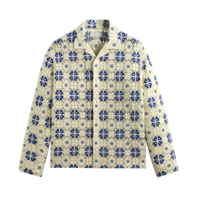 Pre-owned Kith Adonis Camp Collar Shirt 'current' In Cream