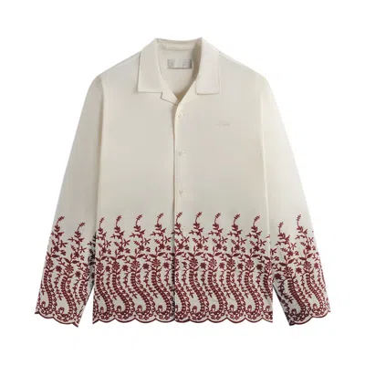 Pre-owned Kith Adonis Camp Collar Shirt 'fever' | Cream | Men's Size S
